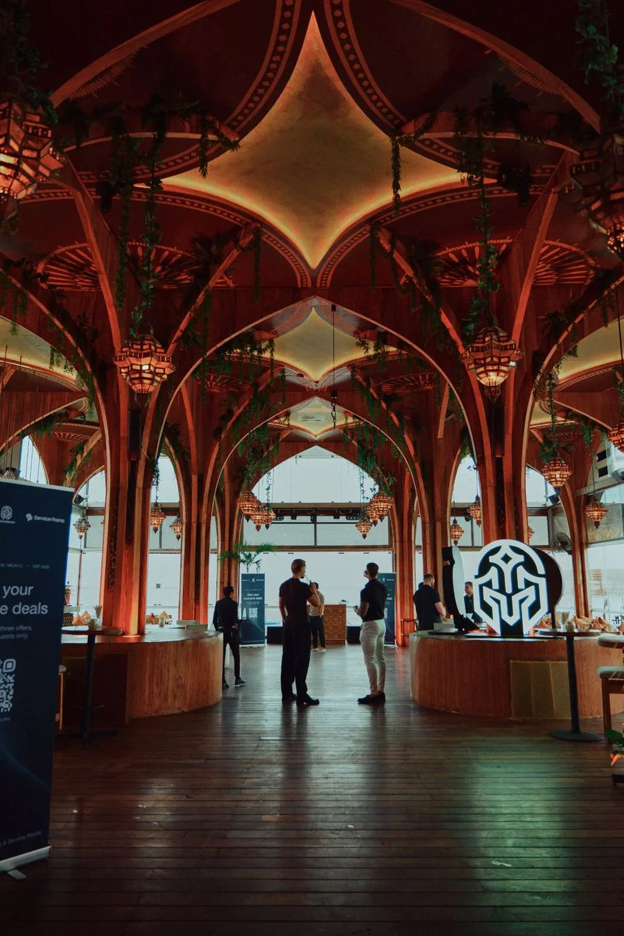 An AdGuardians client event, with the lit AdGuardians logo